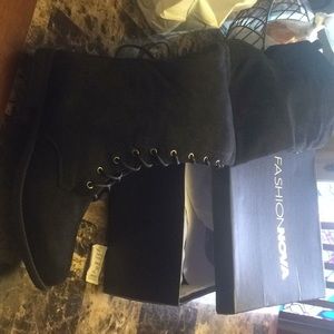 BRAN NEW KNEE HIGH Thigh BLACK BOOTS FASHION NOVA